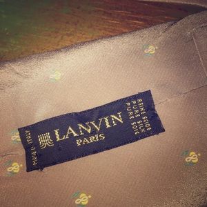 100% Silk Vintage Lanvin Tie - Made in Italy